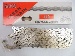 YBN S410 Silber 1/8" Kette 116 Glieder / Bahnrad - Bild 1 von 4