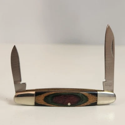 Frost Cutlery Pocket Knife Little Savage Frost Wood Handles #17-491FW New in Box - Image 1 of 4