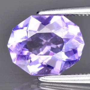 π 1.82ct VS Custom Cut Natural Purple Amethyst - Unheated, Elegant Brazil Gem - Picture 1 of 4