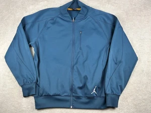 Nike Jacket Mens XL Blue Air Jordan Full Zip Jumpman Fleece Lined 485566-482 - Picture 1 of 10