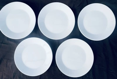 "Platos Ikea Cool White 21986 porcelana (juego de 5) platos de postre-ensalada 7,5""" Foto 1 de 4