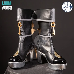 Zenless Zone Zero Lucia Elowen Schuhe High Heels Kniehohe Stiefel Cosplay Kostüm - Bild 1 von 17