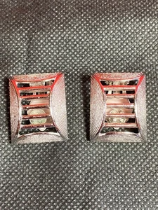 Sarah Coventry Schmuck Ohrringe Clip 1964 silber maßgeschneidert klassisch Metall Vintage - Bild 1 von 16