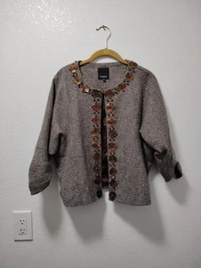 Damen Tweedjacke Miroa mit Dreiviertelärmeln, mit Pailletten und Perlen M - Bild 1 von 12