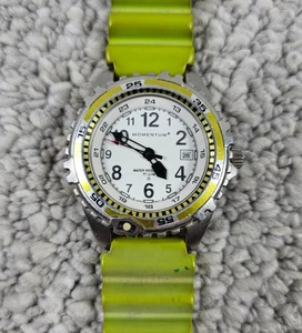 Momentum CN Series Atlas Titanium 40mm Watch Silicone Band Tachymeter 20 ATM WR - Picture 1 of 4