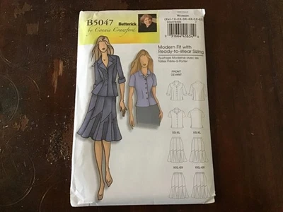 Butterick 5047 Sewing Pattern ~ Jacket Shirt Skirt ~ Size XL - 6X ~ Uncut - Image 1 of 4