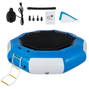 VEVOR 13ft Inflatable Water Bouncer, Water Trampoline Splash Padded Inflatable B - Picture 1 of 1