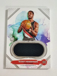 2023 24 TOPPS MOTIF BASKETBALL SCOOT HENDERSON RC JERSEY 39/49 EO1 - Picture 1 of 2