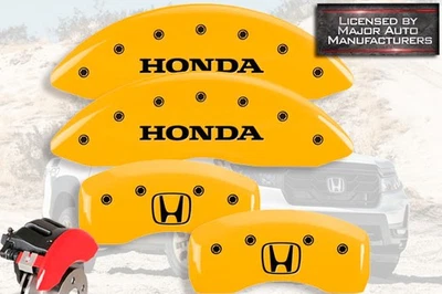 2024 "Honda" Accord EX LX Delantero + Trasero Amarillo MGP Cubiertas de Pinza de Disco de Freno "H" Foto 1 de 4