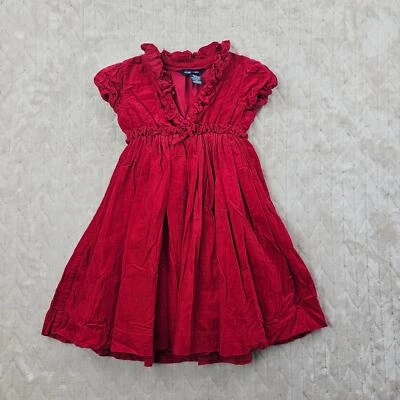 Ralph Lauren Dress Girls 6 6X Holiday Red Special Occasion Ruffle Full A Line - Image 1 of 4