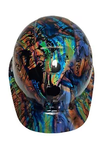 Custom Oil Slick Graffiti hydrogetaucht Klein Tools CapStyle Hardhut belüftet - Bild 1 von 7