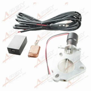2.5" inch Electric Exhaust Downpipe Cutout Valve Motor With Remote Control  - Picture 1 of 7