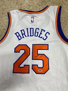 Mikal Bridges Signed Autograph Auto New York Knicks White Jersey PSA/DNA - Picture 1 of 4