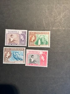 Stamps Dominica Scott #157-60 hinged - Picture 1 of 1