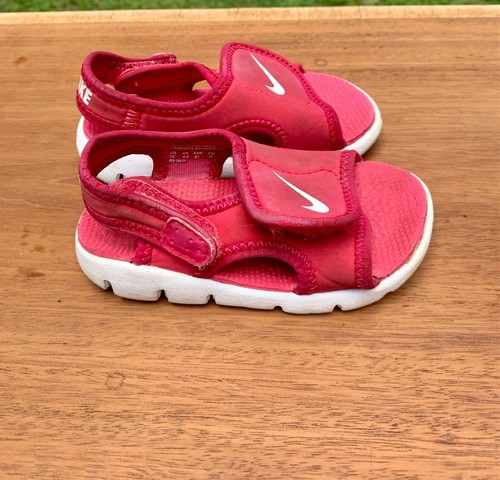 NIKE Sandali da bambino regolabili rosa caldo taglia 5C