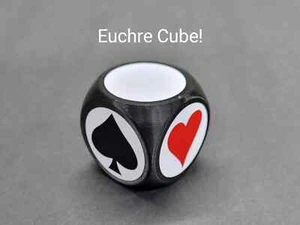 Euchre/Pinochle/Trump Marker Cube/Dice Makes a Great Gift For Euchre Players - Picture 1 of 4