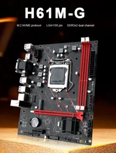 H61M-G DVI VGA HDIM Desktop Motherboard H61 Socket LGA 1155 i3 i5 i7 DDR3 - Picture 1 of 9