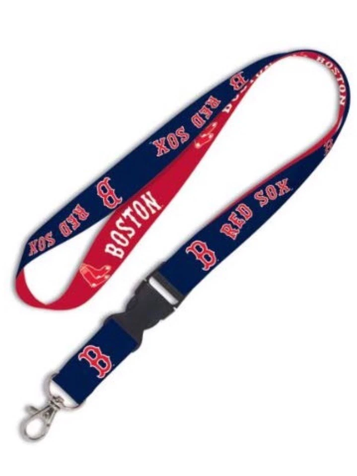 Boston Red Sox Detachable Team Logo Lanyard Keychain MLB - Image 1 of 1