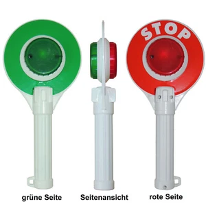 Simba Spielzeug Polizei Feuerwehr THW Signalkelle Kelle Lichtfunktion rot / grün - Bild 1 von 2