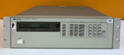 HP 6623A 80 W, 0 - 70 V / 0 - 5 A, Triple Output, GPIB, DC Power Supply. Tested! - Image 1 of 3