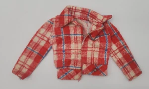Barbie Get Up's N Go #7702 Camisa Franela Roja Blanca y Azul Años 70 - Imagen 1 de 4