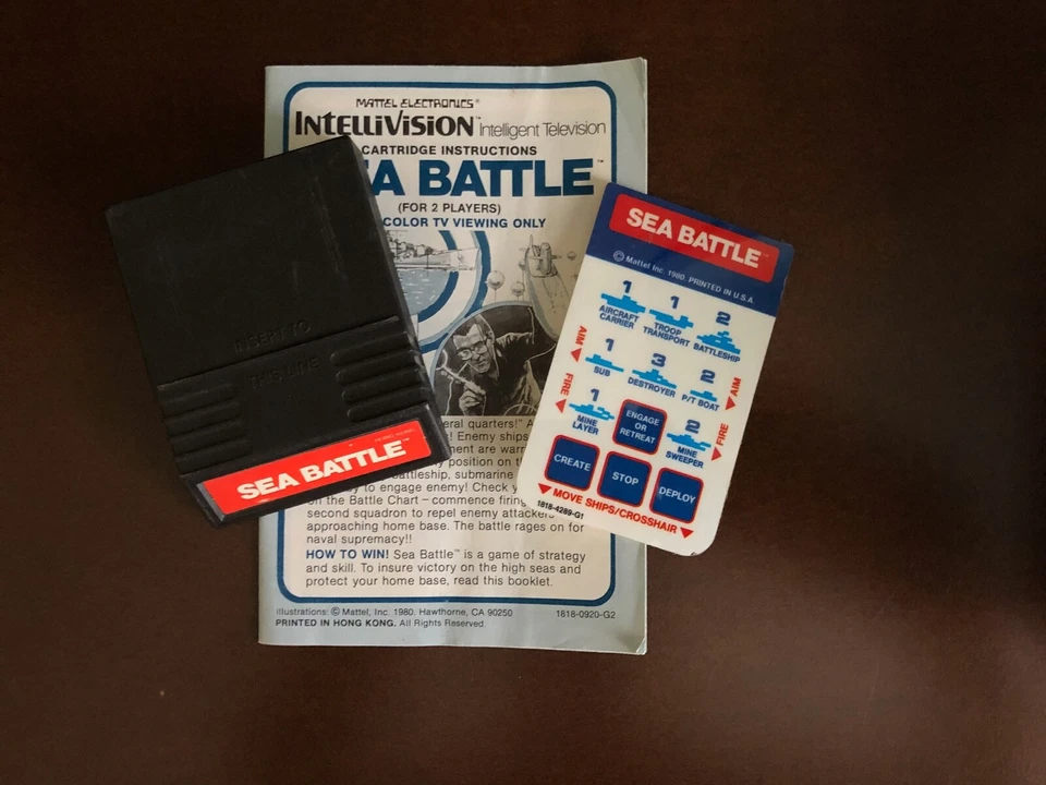 Sea Battle From Mattel Electronics for Intellivision no box - Image 1 of 1
