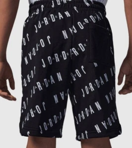 Nike Air Jordan Kids Graphic Boys Shorts All Over Print Black/White (95C108-023) - Picture 1 of 4