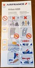 AIR FRANCE - (SKYTEAM) - AIRBUS A320 03/2009 - SAFETY CARD - CONSIGNES