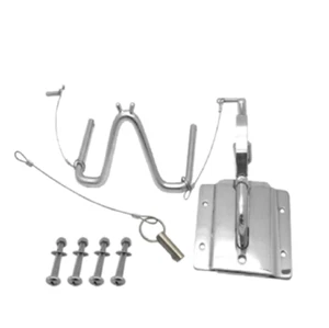 Kit de sistema de bloqueo de bote inflable ISURE 304 SS Snap Insta-lock Quick Davits - Imagen 1 de 4