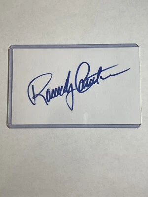 Randy Couture Signed Autographed 3x5 Index Card UFC Legend Authentic - Image 1 of 3