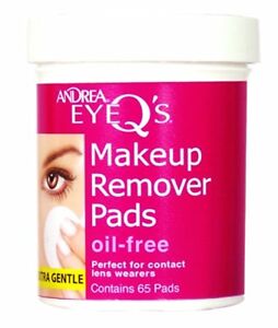 Andrea Eye Q's Oil-Free Makeup Remover Pads 65 Ct (7 Pack)