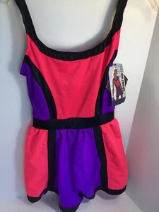 VINTAGE SPORTING LIFE NEW CATALINA ONE PIECE SWIMMING ROMPER SIZE 8 COLOR BLOCK - Picture 1 of 15