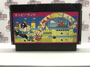 Mappy-Land Nintendo Famicom Family Computer Japanese Genuine Game Cartridge - Picture 1 of 2