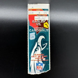 1997 PHILADELPHIA EAGLES VS. AZ CARDINALS *JAKE PLUMMER NFL DEBUT* TICKET STUB - Picture 1 of 2