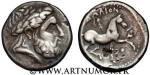 CELTES DU DANUBE - BOHÊME, TÉTRADRACHME, IMITATION D'AUDOLÉON DE PÉON - Imagen 1 de 1