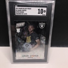 2015 Amari Cooper Panini black Friday cracked ice/25. SGC 10. Rc