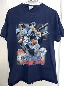 T-shirt Derek Jeter 3000 colpi double face 2011 uomo small NY Yankees MLB - Foto 1 di 4