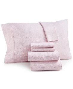 Neu Sunham Sorrent Druck King Bettwäsche Set hell mauve rosa rot weiß 6-teilig - Bild 1 von 2