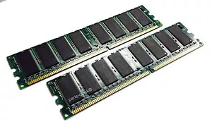 2GB 2 x 1GB PC2100 DDR 266 MHz Non-ECC 184 pin DIMM Memory Low Density RAM - Picture 1 of 1