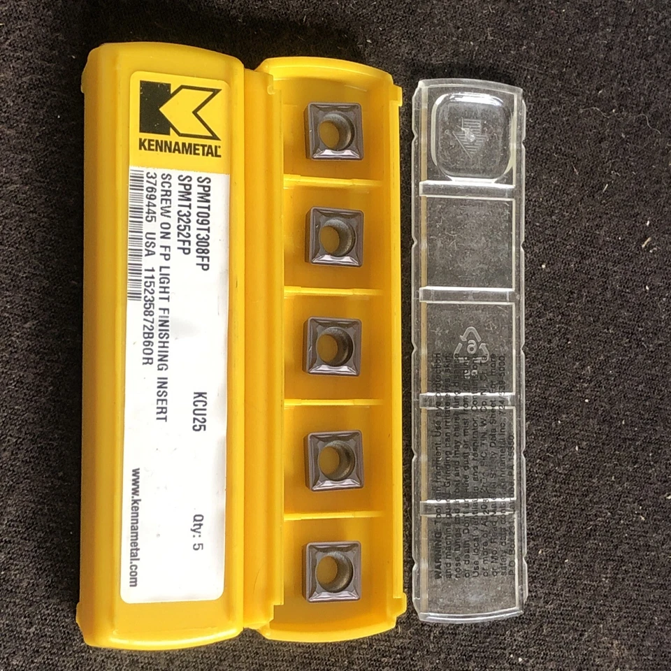 5 Kennametal SPMT 3252 FP / SPMT 09T308 FP KCU25 Carbide Inserts 3769445