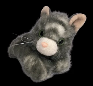 Aurora TOT Plush Cat Grey White Tabby Kitten 6” Mini Small Stuffed Animal  - Picture 1 of 8