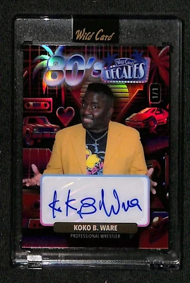 KOKO B. WARE 1/1 Auto  2024 Wild Card Decades 80's WWE - Image 1 of 2
