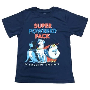 Super Pets Boys Blue Super Hero Puppy Dogs T-Shirt Tee Shirt - Picture 1 of 2