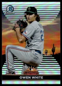 2022 Bowman Chrome Arizona Fall League Owen White Texas Rangers #AFLS-27 - Picture 1 of 2