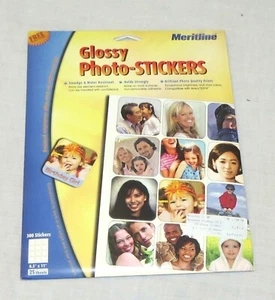 Pegatinas fotográficas brillantes Meritline 25 hojas NUEVAS - Imagen 1 de 1