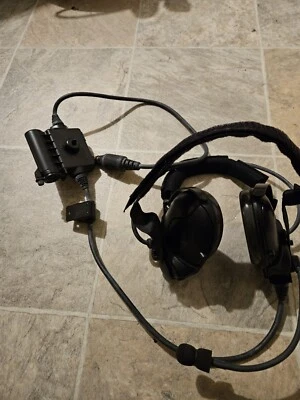 H-387 Military Headset - NSN: 5965-01-521-0941 (for AN/VIC-3 VRC system) - Image 1 of 4