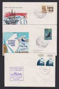 AAT 1973-84: 3 FDC 2 are Wesley Cover, other has m.s. Nella Dan cachet - Picture 1 of 1