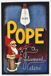 Póster Original Vintage PAPE BOMBILLAS ENANAS AHORRO c.1930 - Imagen 1 de 1