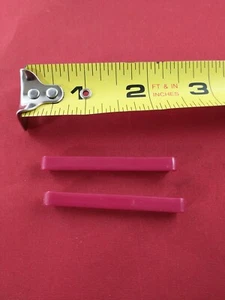 Vtg 1980's Barrette Pair 2" STAY TIGHT PINK *146-e - Picture 1 of 2