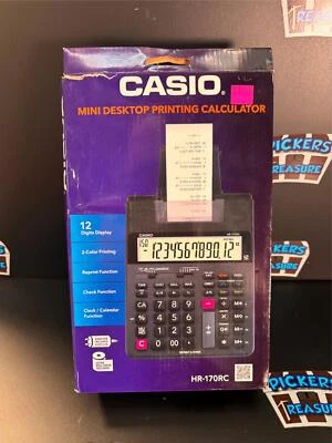 Casio HR-170RC Mini Desktop Printing Calculator New In Box - Image 1 of 2